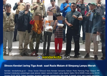 Dinsos Kendari Jaring Tiga Anak saat Razia Malam di Simpang Lampu Merah