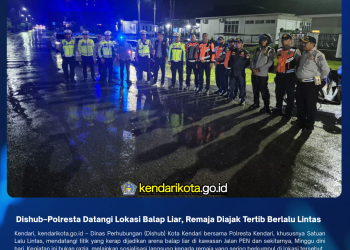 Dishub–Polresta Datangi Lokasi Balap Liar, Remaja Diajak Tertib Berlalu Lintas