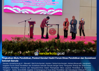 Tingkatkan Mutu Pendidikan, Pemkot Kendari Hadiri Forum Dinas Pendidikan dan Sosialisasi Sekolah Garuda