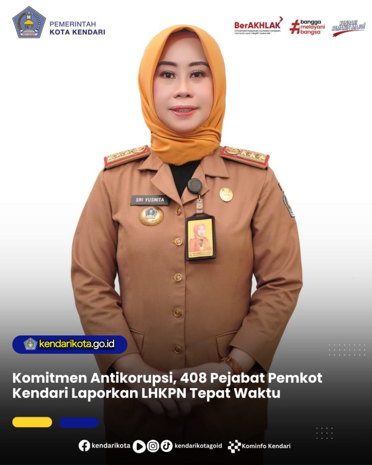 Komitmen Antikorupsi, 408 Pejabat Pemkot Kendari Laporkan LHKPN Tepat Waktu
