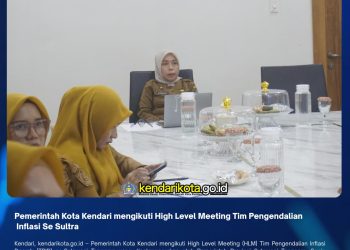 Pemerintah Kota Kendari mengikuti High Level Meeting Tim Pengendalian Inflasi Se Sultra