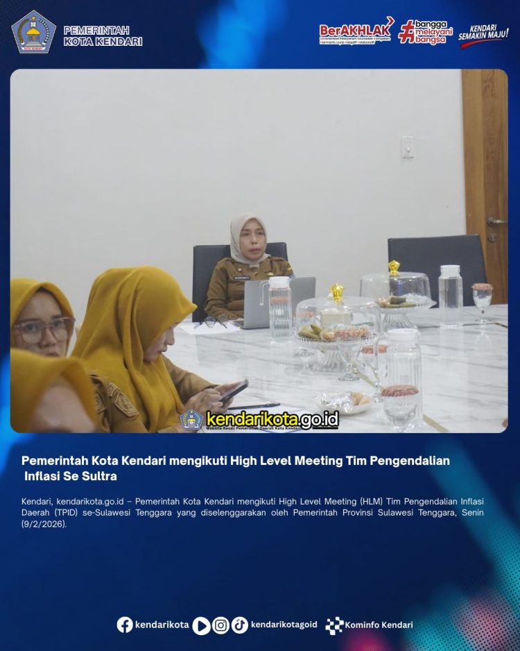 Pemerintah Kota Kendari mengikuti High Level Meeting Tim Pengendalian Inflasi Se Sultra