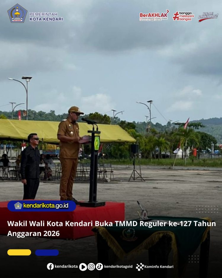 Wakil Wali Kota Kendari Buka TMMD Reguler ke-127 Tahun Anggaran 2026