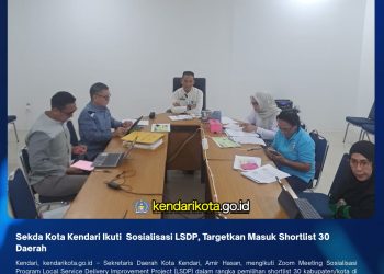 Sekda Kota Kendari Ikuti Sosialisasi LSDP, Targetkan Masuk Shortlist 30 Daerah