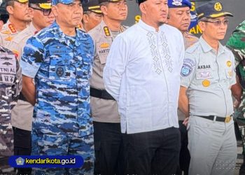 Wakil Wali Kota Kendari Ikut Apel Siaga Kamtibmas Bersama Kapolda Sultra