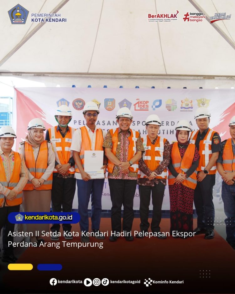 Asisten II Setda Kota Kendari Hadiri Pelepasan Ekspor Perdana Arang Tempurung