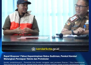Rapat Expose 1 Tahun Kepemimpinan Siska–Sudirman, Pemkot Kendari Matangkan Persiapan Teknis dan Protokoler