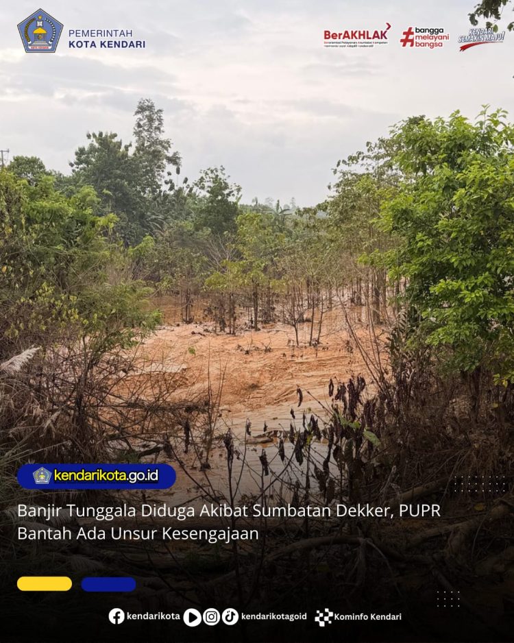 Banjir Tunggala Diduga Akibat Sumbatan Dekker, PUPR Bantah Ada Unsur Kesengajaan
