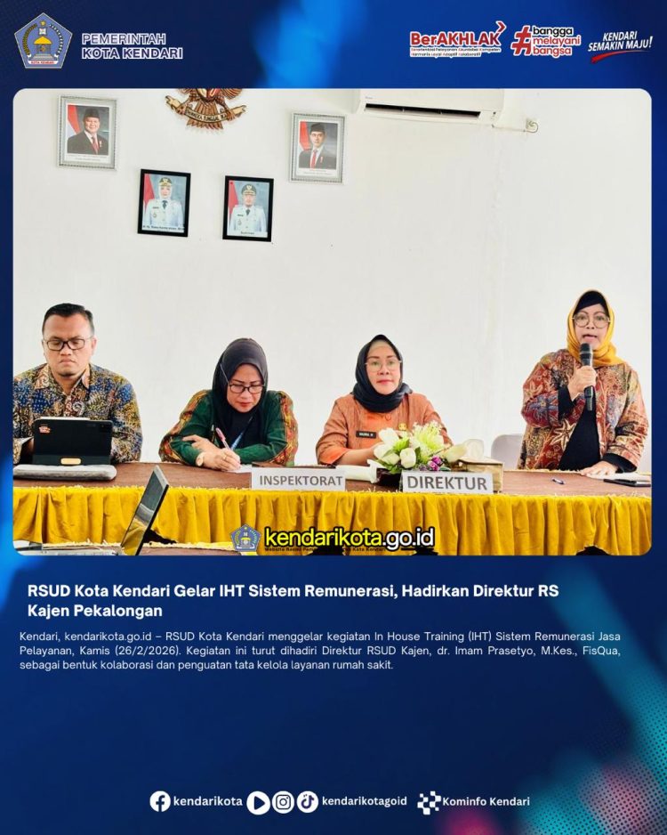 RSUD Kota Kendari Gelar IHT Sistem Remunerasi, Hadirkan Direktur RS Kajen Pekalongan