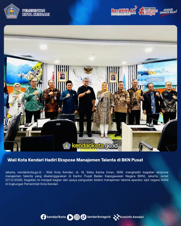 ‎Wali Kota Kendari Hadiri Ekspose Manajemen Talenta di BKN Pusat‎