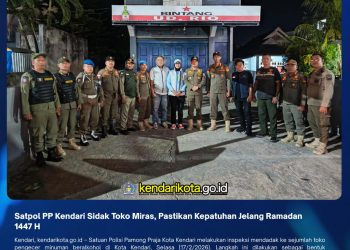 Satpol PP Kendari Sidak Toko Miras, Pastikan Kepatuhan Jelang Ramadan 1447 H