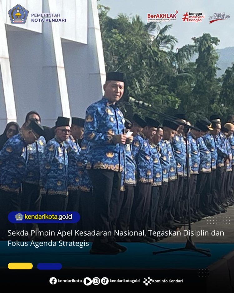Sekda Pimpin Apel Kesadaran Nasional, Tegaskan Disiplin dan Fokus Agenda Strategis