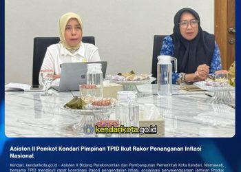 Asisten II Pemkot Kendari Pimpinan TPID Ikut Rakor Penanganan Inflasi Nasional