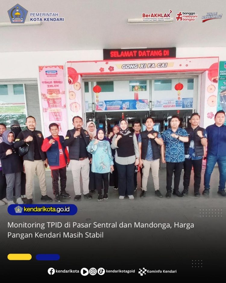 Monitoring TPID di Pasar Sentral dan Mandonga, Harga Pangan Kendari Masih Stabil