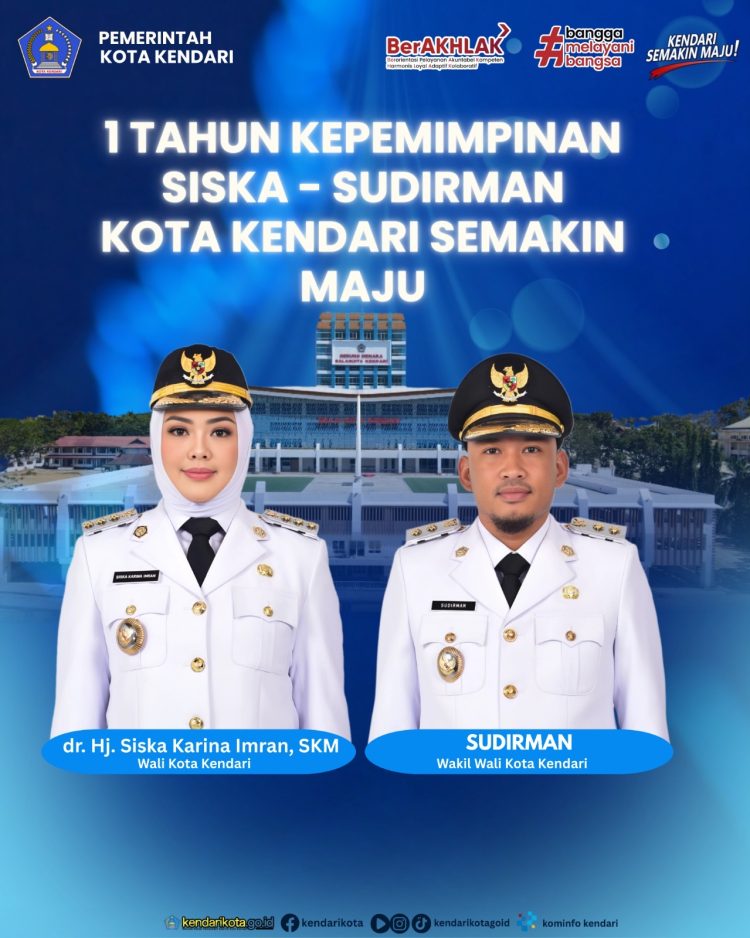 Satu Tahun Siska–Sudirman Memimpin, Transformasi Layanan dan Infrastruktur Warnai Wajah Baru Kendari