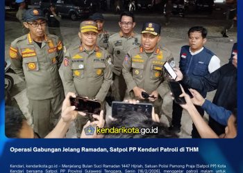 Operasi Gabungan Jelang Ramadan, Satpol PP Kendari Patroli di THM