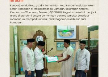 Safari Ramadan Pemkot Kendari di Anawai, Ajak Warga Maksimalkan Ibadah di 10 Malam Terakhir