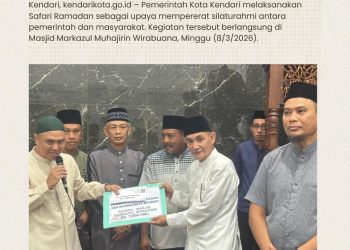 Safari Ramadan Pemkot Kendari di Masjid Markazul Muhajirin Wirabuana