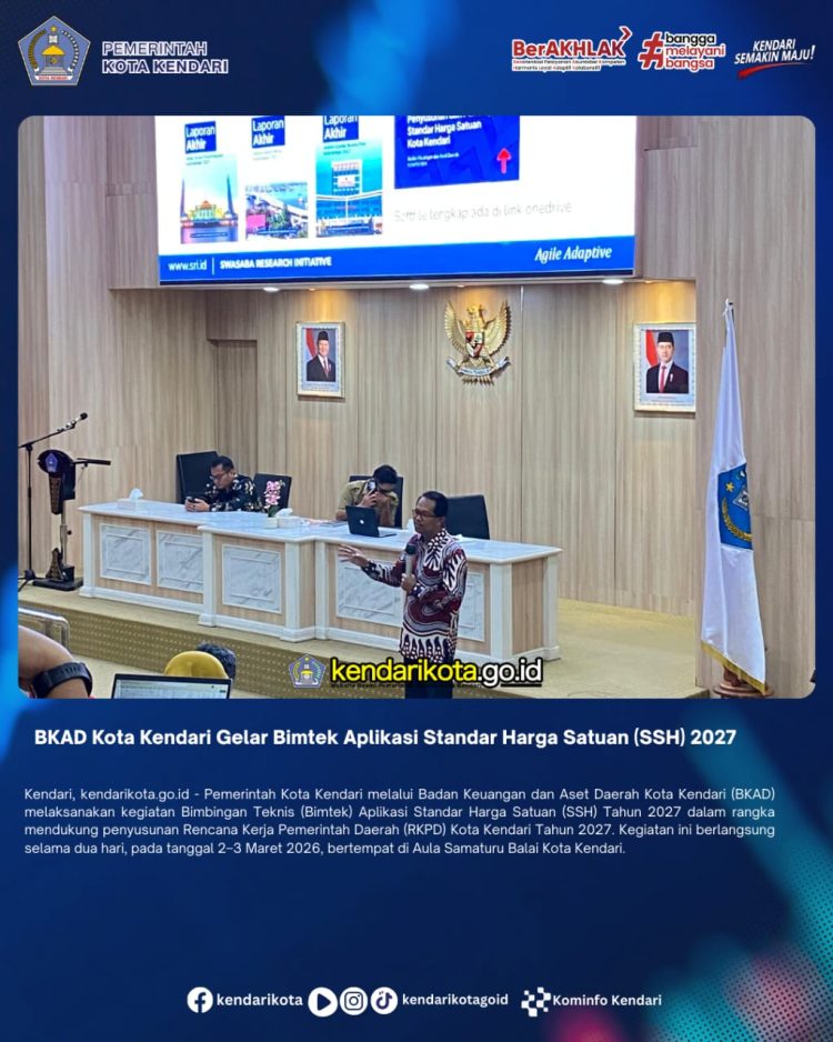 BKAD Kota Kendari Gelar Bimtek Aplikasi Standar Harga Satuan (SSH) 2027