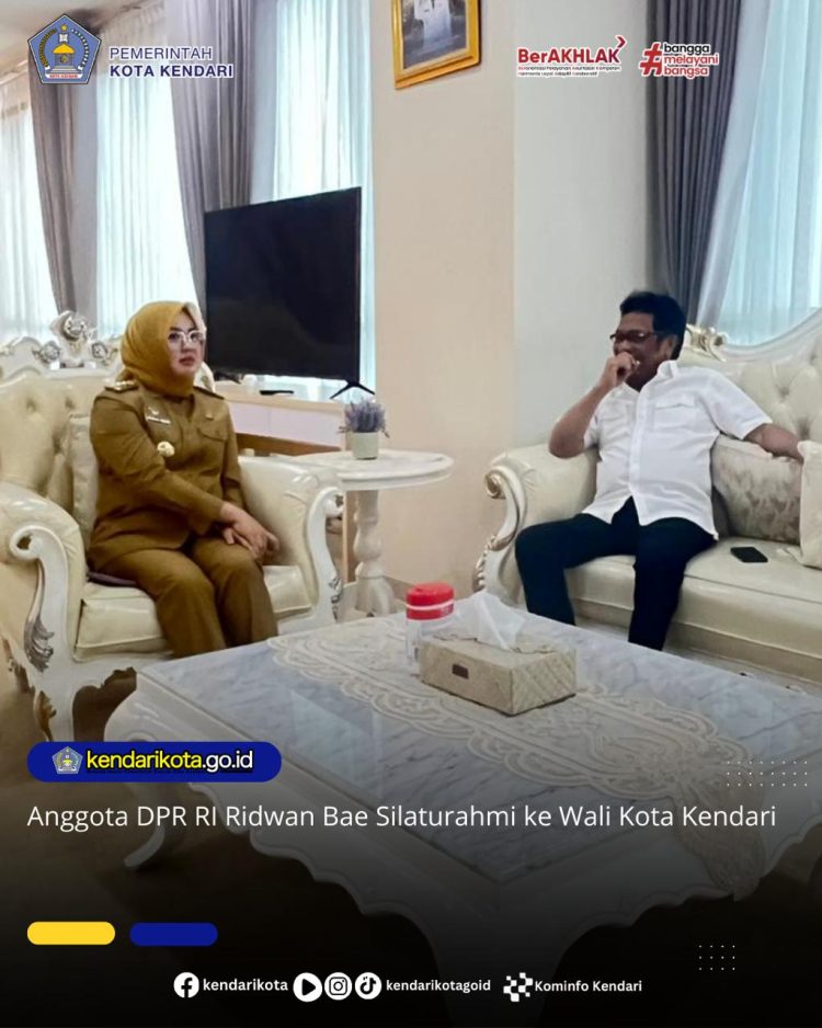 Anggota DPR RI Ridwan Bae Silaturahmi ke Wali Kota Kendari