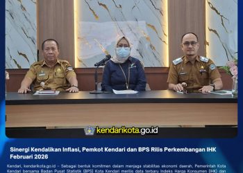 Sinergi Kendalikan Inflasi, Pemkot Kendari dan BPS Rilis Perkembangan IHK Februari 2026