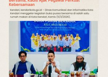 Diskominfo Kota Kendari Gelar Buka Puasa Bersama, Kadis Ajak Pegawai Perkuat Kebersamaan