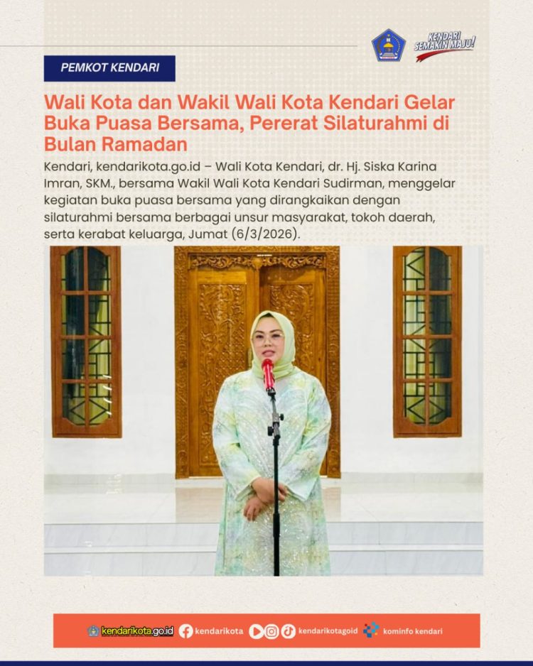 Wali Kota dan Wakil Wali Kota Kendari Gelar Buka Puasa Bersama, Pererat Silaturahmi di Bulan Ramadan