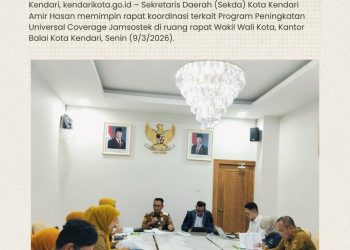Sekda Kendari Pimpin Rapat Peningkatan Universal Coverage Jamsostek