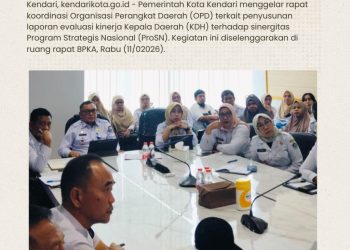 Rapat Koordinasi OPD Tentang PelaporanProSN di Kota Kendari