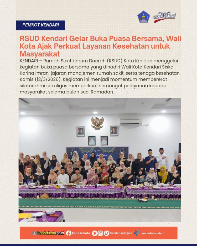 RSUD Kendari Gelar Buka Puasa Bersama, Wali Kota Ajak Perkuat Layanan Kesehatan untuk Masyarakat