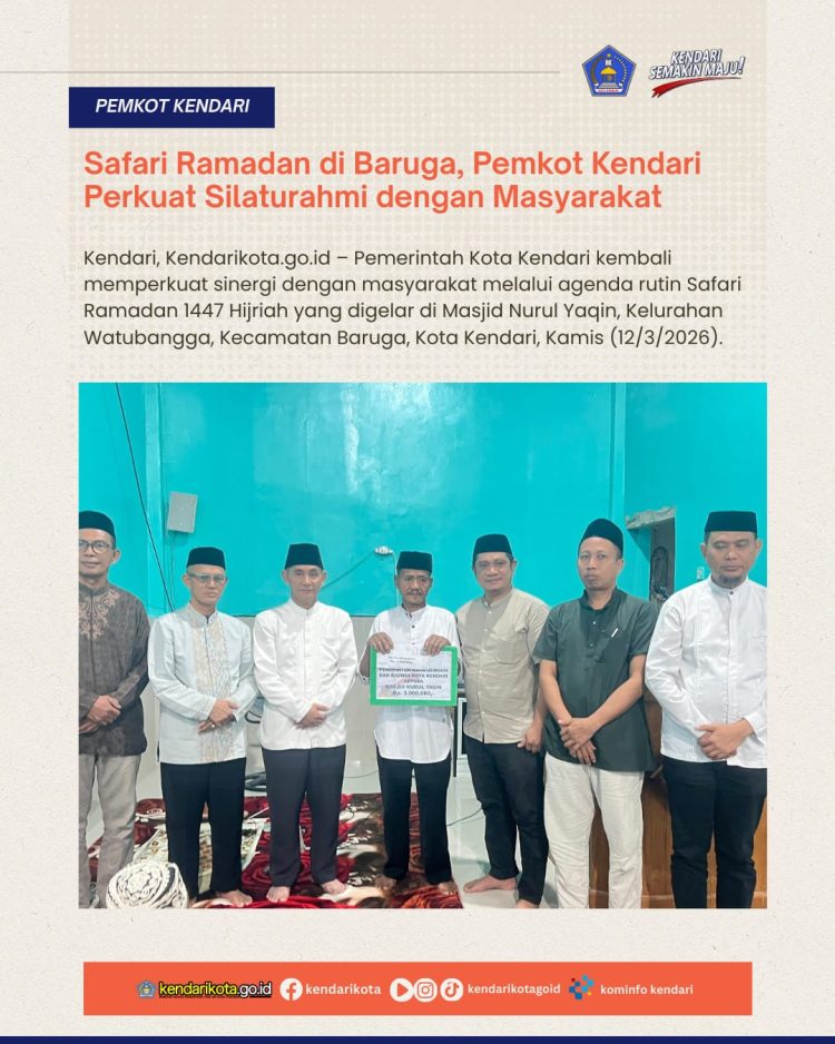 Safari Ramadan di Baruga, Pemkot Kendari Perkuat Silaturahmi dengan Masyarakat