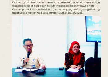 Sekda Kendari Pimpin Rapat Persiapan Jamnas Pramuka