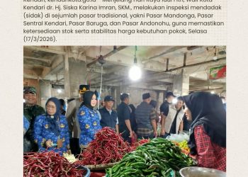 Jelang Idul Fitri, Wali Kota Kendari Sidak Harga Kebutuhan Pokok di Empat Pasar