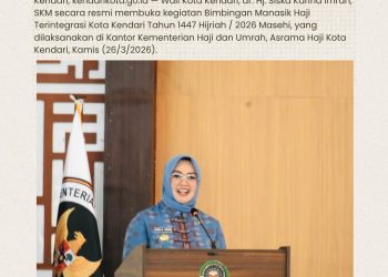 Wali Kota Kendari Buka Bimbingan Manasik Haji Terintegrasi Tahun 1447 H / 2026 M