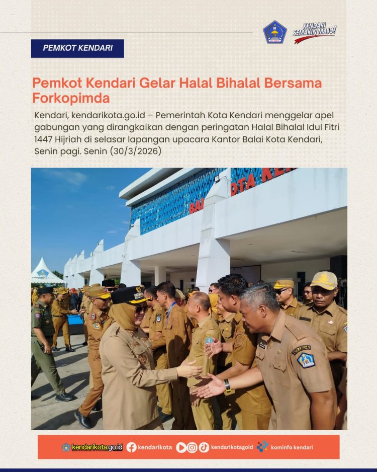 Pemkot Kendari Gelar Halal Bihalal Bersama Forkopimda