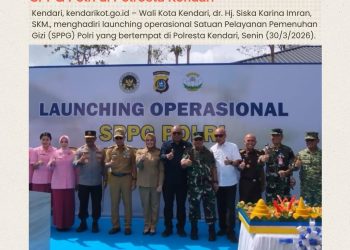 Wali Kota Kendari Hadiri Peresmian Satuan SPPG Polri di Polresta Kendari