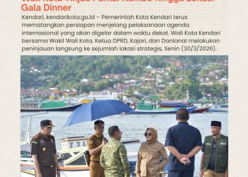 Pemkot Kendari Matangkan Kesiapan Venue, Wali Kota Tinjau Pantai Nambo hingga Lokasi Gala Dinner