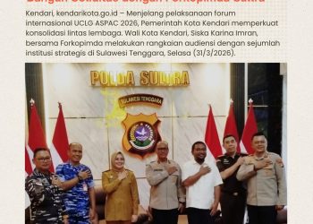Jelang UCLG ASPAC 2026, Wali Kota Kendari Bangun Soliditas dengan Forkopimda Sultra