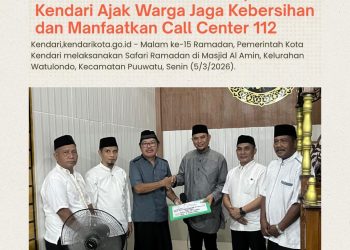 Safari Ramadan di Puuwatu, Pemkot Kendari Ajak Warga Jaga Kebersihan dan Manfaatkan Call Center 112