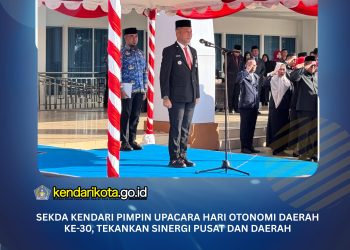 Sekda Kendari Pimpin Upacara Hari Otonomi Daerah ke-30, Tekankan Sinergi Pusat dan Daerah