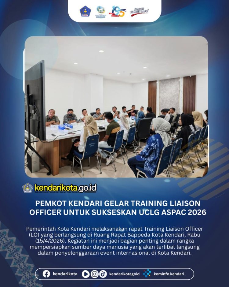 Pemkot Kendari Gelar Training Liaison Officer untuk Sukseskan UCLG ASPAC 2026