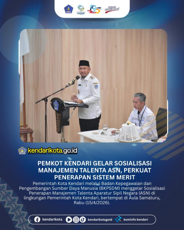 Pemkot Kendari Gelar Sosialisasi Manajemen Talenta ASN, Perkuat Penerapan Sistem Merit