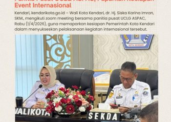 Wali Kota Kendari Ikuti Zoom Meeting Bersama Panitia Pusat UCLG ASPAC, Paparkan Kesiapan Event Internasional
