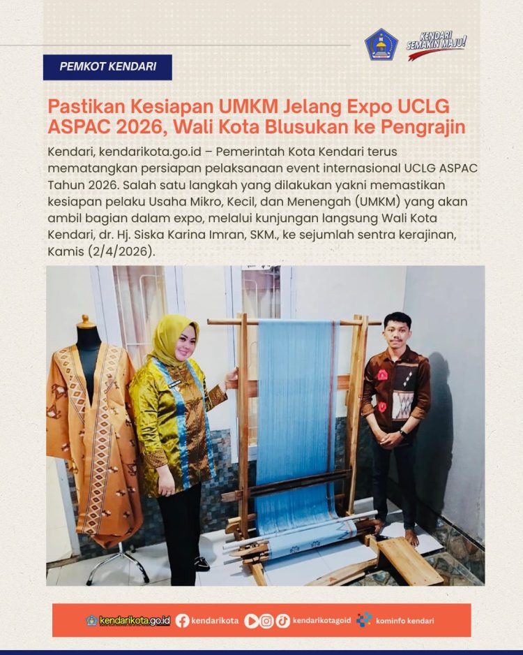 Pastikan Kesiapan UMKM Jelang Expo UCLG ASPAC 2026, Wali Kota Blusukan ke Pengrajin
