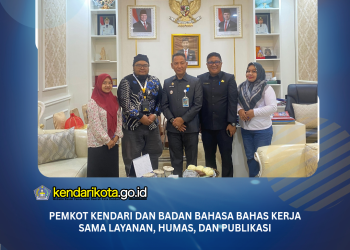 Pemkot Kendari dan Badan Bahasa Bahas Kerja Sama Layanan, Humas, dan Publikasi