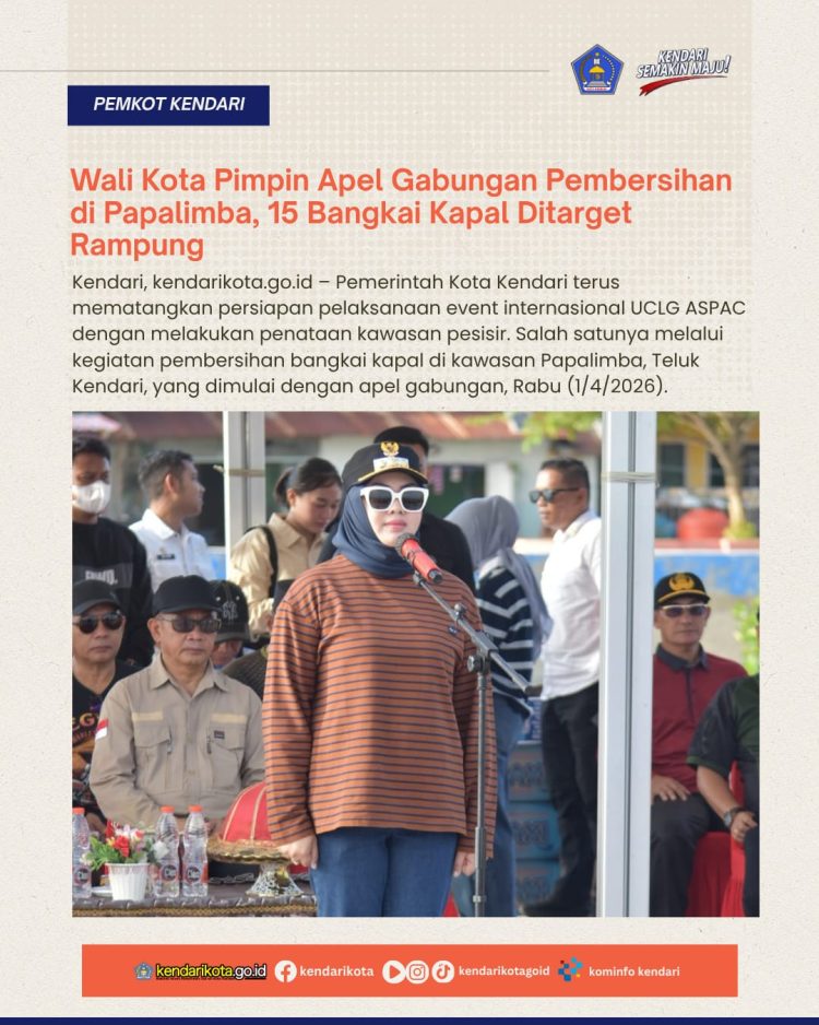 Wali Kota Pimpin Apel Gabungan Pembersihan di Papalimba, 15 Bangkai Kapal Ditarget Rampung