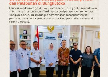 Wali Kota Kendari Terima Kunjungan Investor Conch, Dukung Pembangunan Packing Plant dan Pelabuhan di Bungkutoko