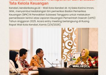 Entry Meeting BPK RI, Wali Kota Kendari Tekankan Komitmen Transparansi dan Evaluasi Tata Kelola Keuangan