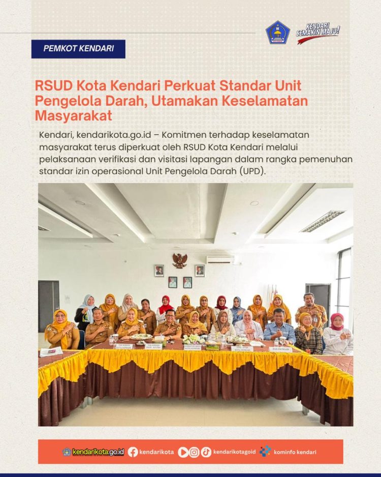 RSUD Kota Kendari Perkuat Standar Unit Pengelola Darah, Utamakan Keselamatan Masyarakat