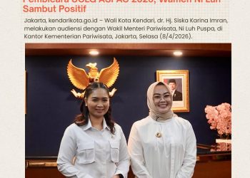 Wali Kota Kendari Undang Kemenpar Jadi Pembicara UCLG ASPAC 2026, Wamen Ni Luh Sambut Positif